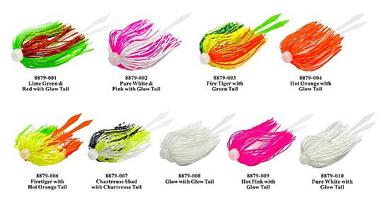 HOKKAIDO STRIKE 9 Adet Farklı Renk,Desen,40x2=80 Adet Silikon Telli, Glow,Simli,6.3 Cm,Tai Rubber,Fly,Jig Head Etek,