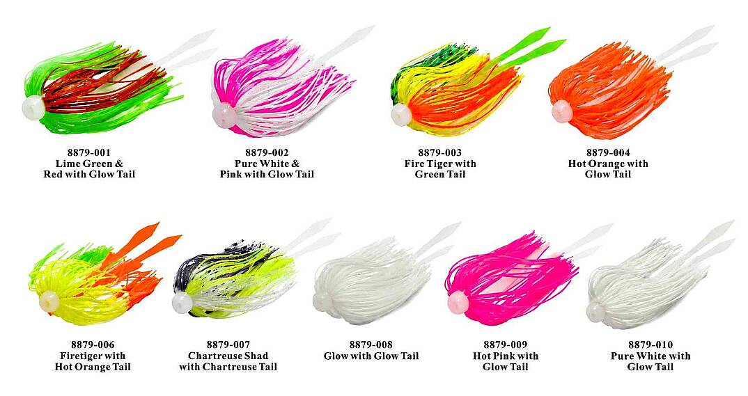 HOKKAIDO STRIKE 9 Adet Farklı Renk,Desen,40x2=80 Adet Silikon Telli, Glow,Simli,6.3 Cm,Tai Rubber,Fly,Jig Head Etek, - 1